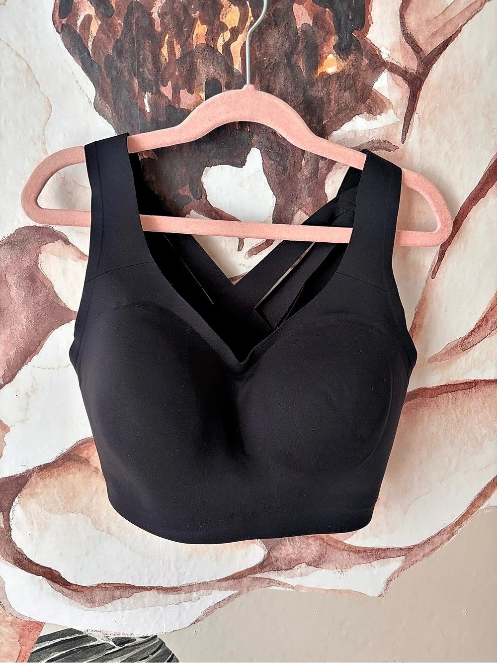 lululemon Run Times Bra Black Sports Bra 30DDD